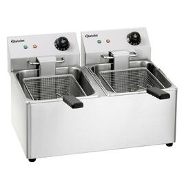 electric deep fryer SNACK IV | 2 basins 2 baskets 16 ltr | 230 volts 6.5 kW (2 x 230 volts) product photo  S
