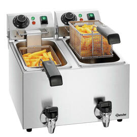 fryer SNACK II Plus | 2 basins 2 baskets 4 ltr | 230 volts 4 kW product photo
