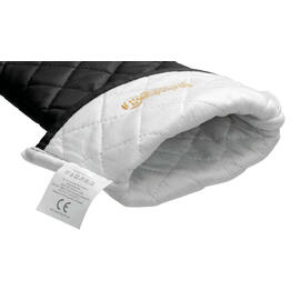 oven gloves 300 cotton black 1 pair 300 mm x 200 mm product photo  S