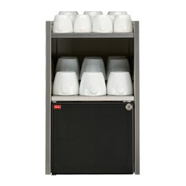23824 Milchkühlschrank, Tassenwärmer, zu Melitta® bar-cube II, für ca. 4 ltr. Milch, abschließbar, Fassungsvermögen ca. 42 - 80 Tassen, links angebaut product photo