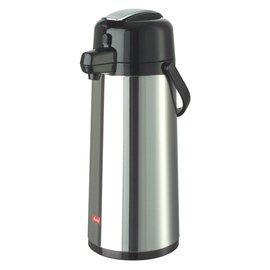 vacuum jug 2.2 ltr stainless steel glass insert pressure cap product photo