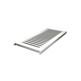 sheet metal grid shelf board NORM 25 stainless steel 1400 mm  x 600 mm | shelf load 100 kg product photo