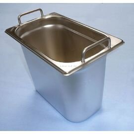 GN container GN 1/4  x 65 mm BGN1/4-65 stainless steel 0.8 mm | stiff handles product photo