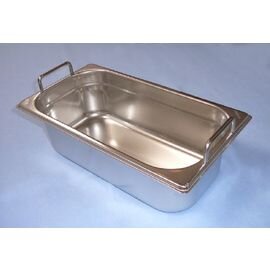 GN container GN 1/3  x 100 mm BGN1/3-100 stainless steel 0.8 mm | stiff handles product photo