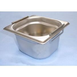 GN container GN 1/6  x 100 mm BGN1/6-100 stainless steel 0.8 mm | drop handles product photo