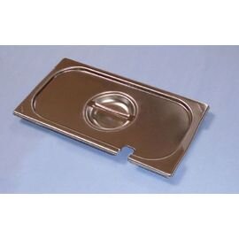 0131942HD Deckel für Gastronormbehälter BGN 1/3, ohne Griffe mit Löffelaussparung, Edelstahl rostfrei product photo