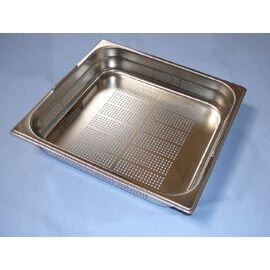 GN container GN 2/3  x 65 mm BGN2/3-65 P perforated stainless steel 0.8 mm | drop handles product photo