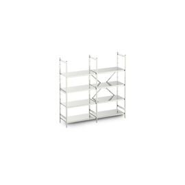 standing rack NORM 25 stainless steel 1975 mm 500 mm  H 1800 mm 4 closed shelf board(s) shelf load 150 kg bay load 600 kg product photo