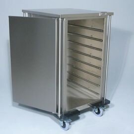 tray trolley TTW/M 1/16 B-EN-105 | 1 wing door | 530 x 370 mm H 1331 mm product photo