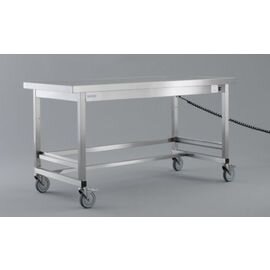 work table height-adjustable wheeled without ground floor L 2200 mm W 700 mm H 850 - 1150 mm product photo