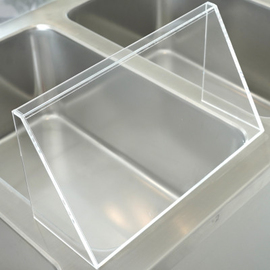 cough protection | spit protection acrylic glass für container GN 1/1 | window size 345 x 175 mm product photo  S