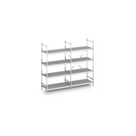 standing rack NORM 12 | 600 mm 400 mm H 1800 mm | 4 grid shelf (shelves) product photo