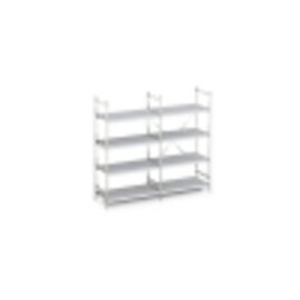 standing rack NORM 28 plastic steel 2375 mm 500 mm  H 1800 mm 4 closed shelf board(s) shelf load 150 kg bay load 600 kg product photo