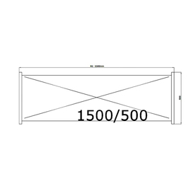 standing rack NORM 20 aluminium 1500 mm 500 mm  H 1800 mm 4 grid shelf (shelves) shelf load 100 kg bay load 400 kg product photo  S