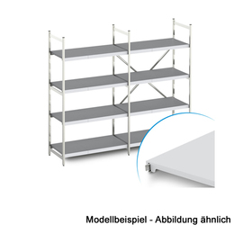 standing rack NORM 12 DRSN12 cold storage room 2 600 mm H 1800 mm | 4 closed shelf board(s) product photo