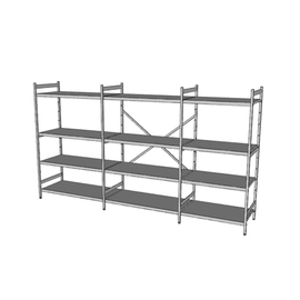 standing rack NORM 5 | 3250 mm 600 mm H 1800 mm | 4 closed shelf board(s) shelf load 150 kg bay load 600 kg product photo