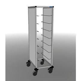 tray clearing trolley 1/7 EN TAWALU  | 370 x 530 mm  H 1650 mm | space between boards 175 mm product photo
