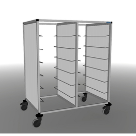 tray clearing trolley 2/24 GN TAWALU  | 530 x 325 mm  H 1435 mm product photo
