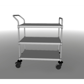 serving trolley VC 8x6/3 | 3 shelves 800 x 600 mm product photo
