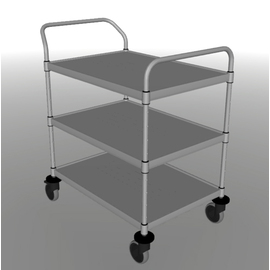 serving trolley VC 8x6/3 | 3 shelves 800 x 600 mm product photo  S