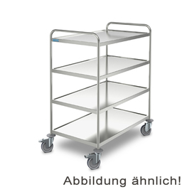 serving trolley SW 10x6/4 | 4 shelves | Rolls are air identical product photo