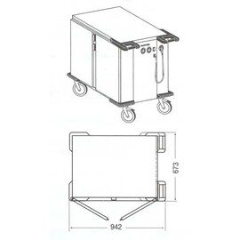 food trolley SPTW-2 heatable product photo