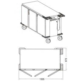 food trolley SPTW-3 heatable product photo