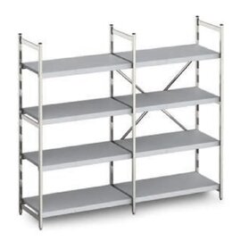 standing rack NORM 12 | 1000 mm 600 mm H 1800 mm | 4 closed shelf board(s) shelf load 100 kg bay load 600 kg product photo