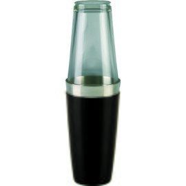 Boston shaker black with mixing glass | effective volume 830 ml product photo