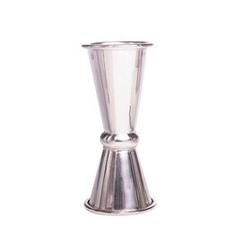 bar measuring cup|jigger stainless steel silver coloured filling capacity 15 ml|45 ml calibration marks 10 ml|15 ml|20 ml|30 ml|45 ml product photo