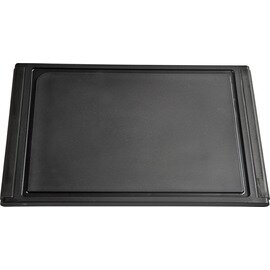 cutting board plastic black with juice rim 350 mm x 236 mm product photo