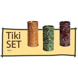 set of Tiki mugs Tiki mug 25 cl ceramics set of 3  H 142 mm product photo