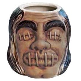 Tiki Tiki mug 50.5 cl ceramics with relief  H 100 mm product photo