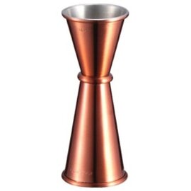 bar measuring cup|jigger stainless steel copper coloured filling capacity 30 ml | 50 ml calibration marks 30 ml | 50 ml product photo