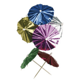 cockail umbrella picks  • umbrella different colours  Ø 80 mm  | 144 pieces product photo