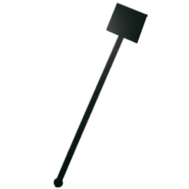 cocktail stirrer  • square black  L 185 mm  | 400 pieces product photo