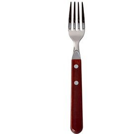 steak fork Tramontina stainless steel red  L 210 mm product photo