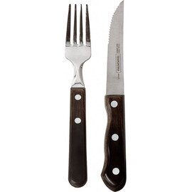 steak fork Tramontina stainless steel black  L 230 mm product photo