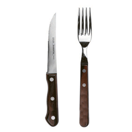 steak cutlery Tramontina | wooden handle black product photo