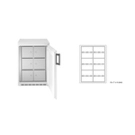 multi-compartment fridge 182-6 F-U | 6 compartments | door swing on the right product photo