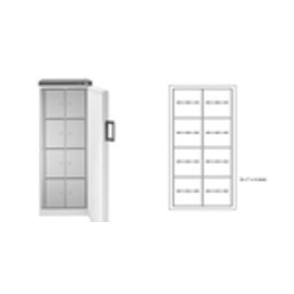 multi-compartment fridge 380-8 F-U | 8 compartments | door swing on the right product photo