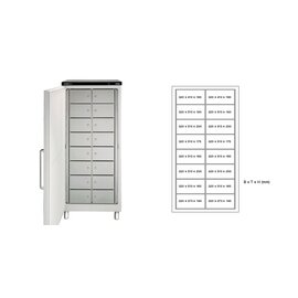 multi-compartment fridge 570-16 F MULTIPOLAR | 16 compartments | door swing on the left product photo