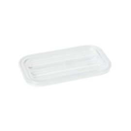 84 20 01 08 GN 1/4 Flachdeckel aus Polycarbonat, transparent,  mit eingelassenem Griff, kompatibel mit GN-Behälter aus Edelstahl und Polycarbonat, Typ K 141 product photo