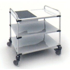 Serving trolley cookstation 2, consisting of Thermoplate GN 1/1 with embossing, 2 shelves product photo