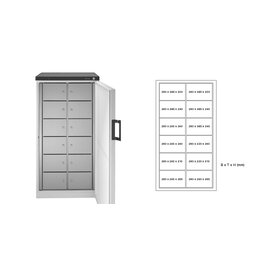 multi-compartment fridge 481-12 F MULTIPOLAR | 12 compartments | door hinge on the right product photo