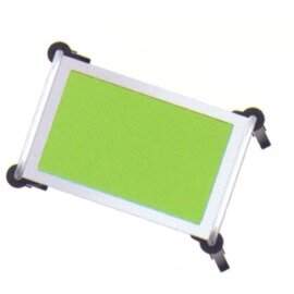 serving trolley SW-640 RL-2 silver coloured light green  | 2 shelves  | with light green glass shelves product photo