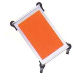 Serving trolley servostar, SW-640 RL-3, orange, shelves in glass, 3 shelves product photo