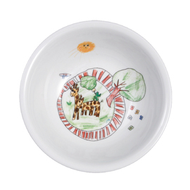 bowl 500 ml porcelain multi-coloured decor "zoo"  Ø 160 mm  H 50 mm product photo