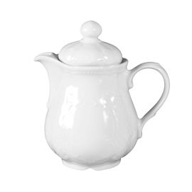 coffee pot SALZBURG 340 ml porcelain white with relief product photo