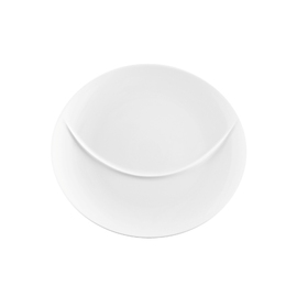 fitness plate MERAN oval 340 mm x 304 mm porcelain white product photo